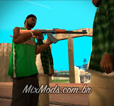 trocar escolher armas das gangues do gta sa