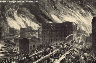 Great Chicago Fire of October 1871 destroyed nearly every real estate investment Horatio owned and this ruined him financially.