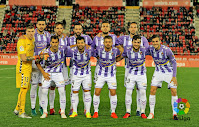 REAL VALLADOLID C. F. - Valladolid, España - Temporada 2016-17 - Isaac Becerra, Álex Pérez, Michel Herrero, Guitián, Joan Jordán y André Leao; Javi Moyano, Álex López, Lucho Balbi, José Arnáiz y Juan Villar - R. C. D. MALLORCA 0 REAL VALLADOLID C. F. 3 (José, Álex López y Michel) - 04/12/2016 - Liga de 2ª División, jornada 17 - Mallorca, estadio Iberostar - El Real Valladolid sentencia el partido en un buen 2º tiempo, tras una primera parte muy pobre