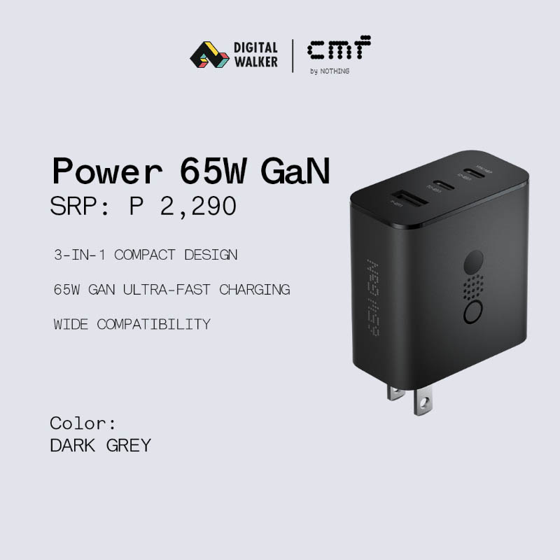 The CMF 65W GaN charger