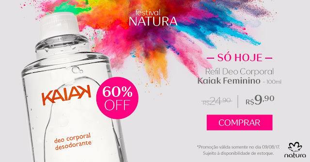 Natura Refil Deo Corporal Kaiak Feminino - 100ml