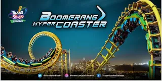 Wahana Boomerang Coaster di Trans Studio Cibubur