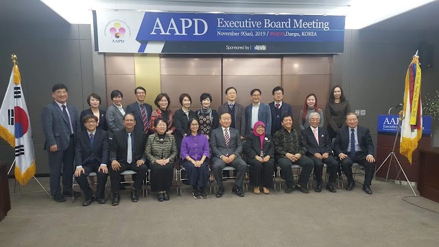 Dean Magtanong and Comm Dent Chair Dr. J. Rebueno Attend the AAPD Executive Meeting in Korea