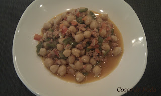 Garbanzos con picadillo de chorizo