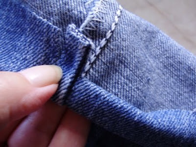 How To Hem Jeans With Original Hem