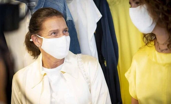 Princess Stephanie of Monaco, Pauline Ducruet and Camille Gottlieb attended the opening of the pop-up store of the fashion brand Alter