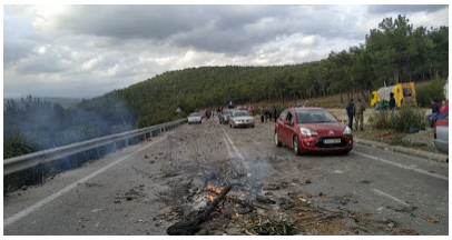 Άγριο ξύλο στους Λάμπου Μύλους