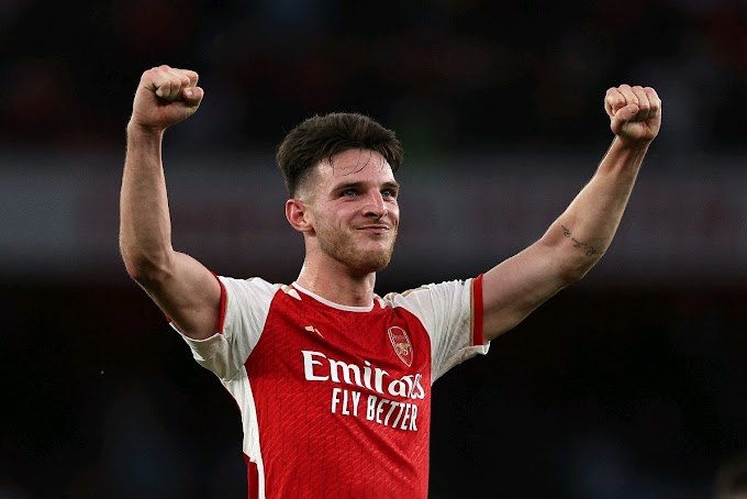 Declan Rice clearly loves to shine in Arsenal’s biggest games