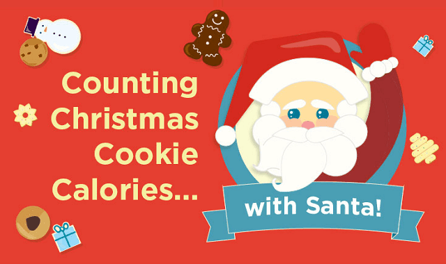 Counting Christmas Cookie Calories With Santa