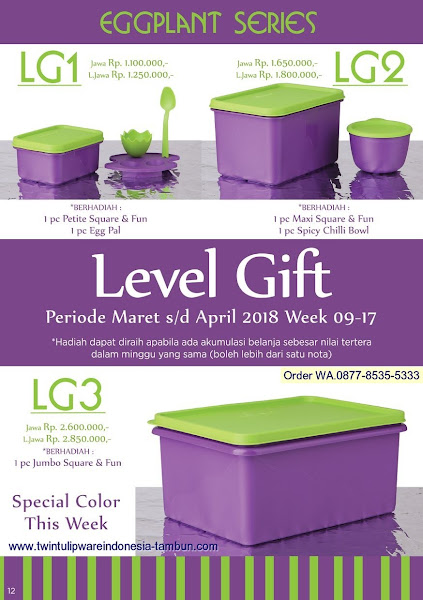 Level Gift Tulipware Maret 2018