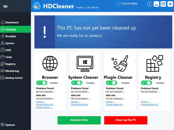 HDCleaner v1.249  Nettoyer  et Accélérer Votre PC