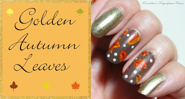 Fall Leaves Nail Design 