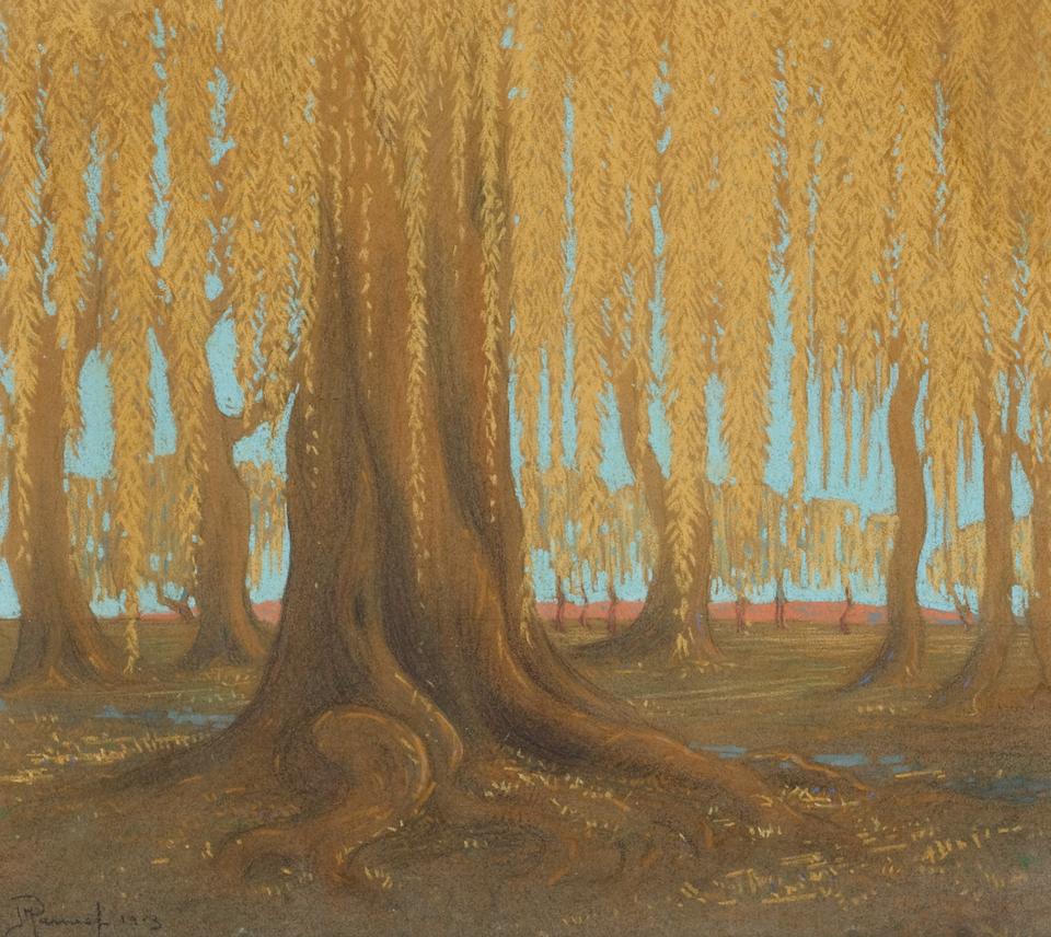 Hendrik-Pierneef-Acacia-trees-on-the-veldt