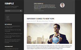 ISimple Minimal blogger template