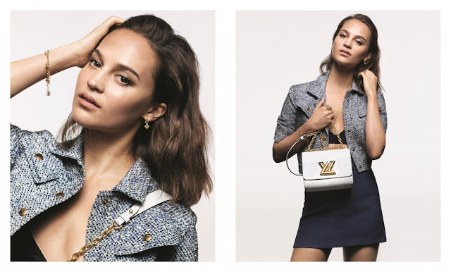 Alicia Vikander - As novas bolsas de Louis Vuitton