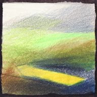 Col des Aravis étude Ia crayons de couleur colored pencils paysage landscape