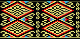 Sarawak inspired tapestry crochet pattern