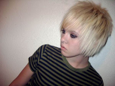 emo hair hairstyles. Blonde emo hair cuts for emo