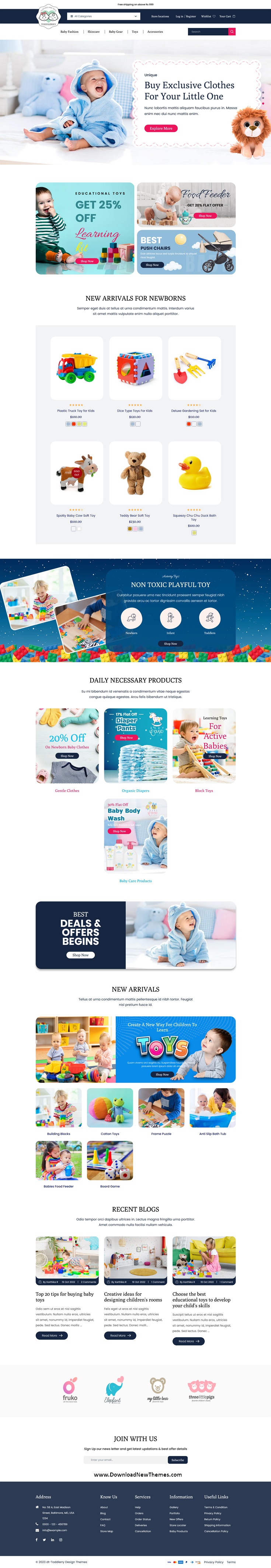 Toddlerry - Childrens & Baby Kids Shopify Theme Review