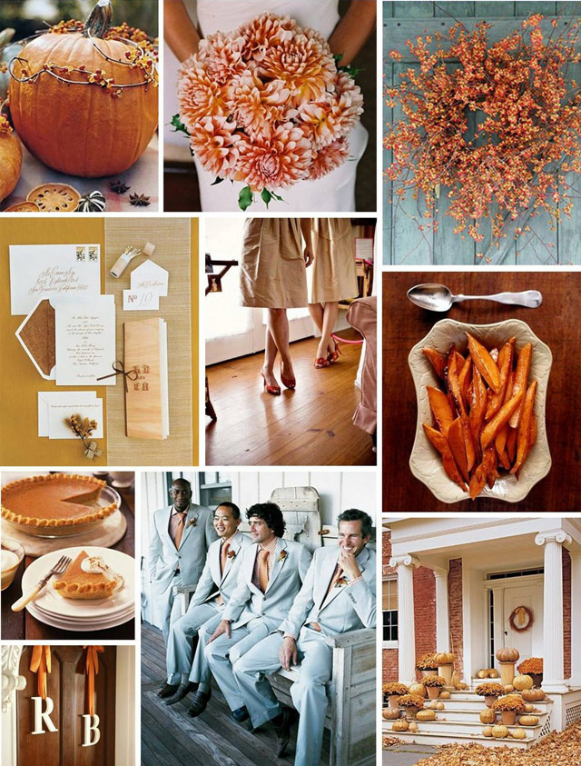 Fall wedding receptions are one of my favorites to plan or attend colors