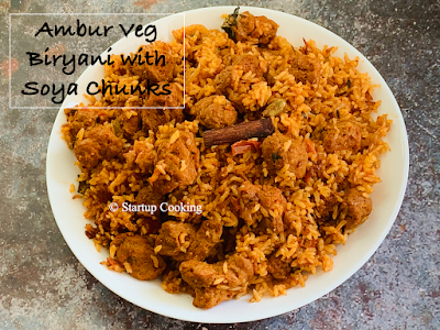 ambur soya chunks biryani