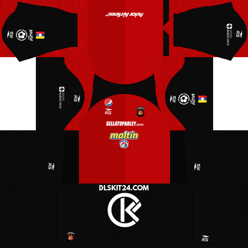 Caracas FC Kits 2023-2024 RC - Dream League Soccer Kits 2024 (Home)