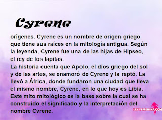 significado del nombre Cyrene
