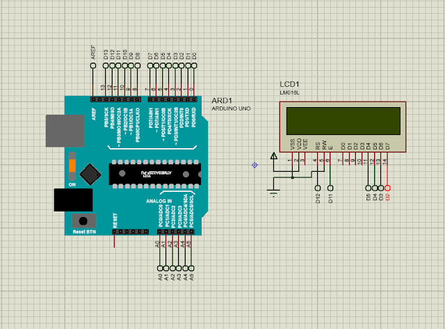 Proteus Arduino-LCD 16x2