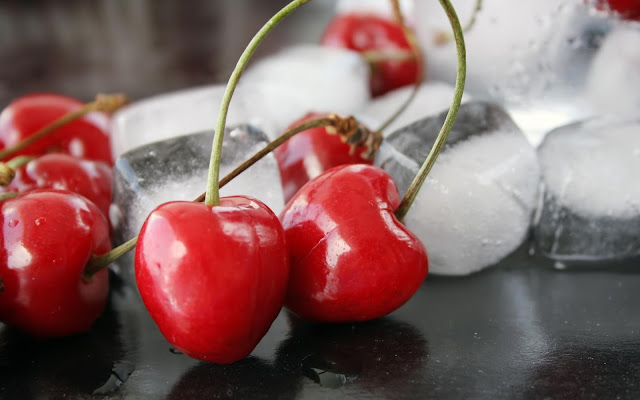 Cherries Ice Cubes