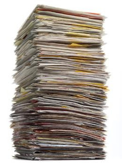 stack of newspaper