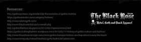 Gothic Fashion Resources