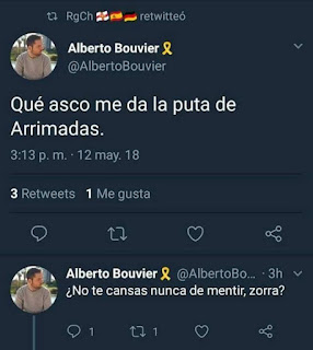 Alberto , no Albert , Bouvier , gran apellit català , qué asco me da la puta de Arrimadas, no te cansas nunca de mentir, zorra ?