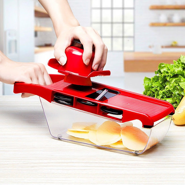 10 In 1 Mandoline Slicer Vegetable Grater, Cutter With Stainless Steel Blades