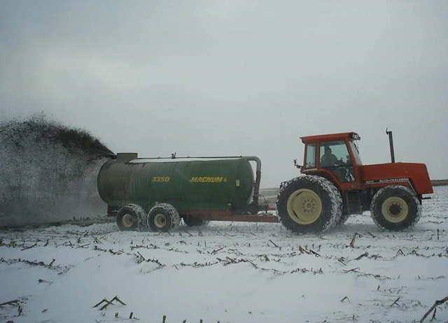manure application snow