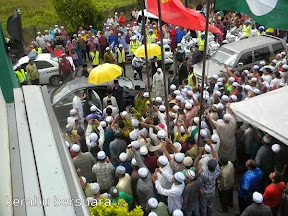 Keberangkatan Tiba Agong Melawat Jenazah Ustaz Azizan