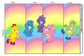 Care Bears Party Free Printable Labels.