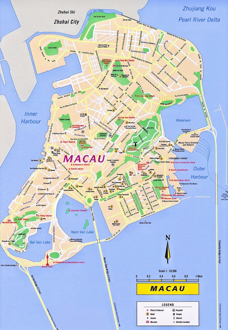 แผนที่มาเก๊า (Macau)