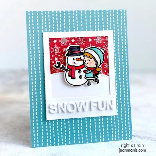 Sunny Studio Stamps: Snow One Like You Customer Card by Jean Manis