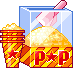 popcorn pixel art
