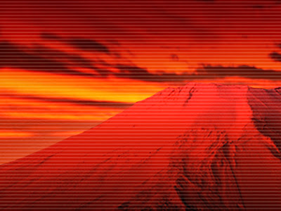 【印刷可能！】 赤富士 壁紙