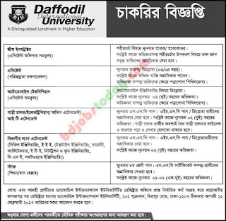  DAFFODIL INTERNATIONAL UNIVERSITY  Position : Automobile Technician