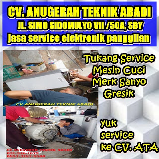 Tukang Service Mesin Cuci Merk Sanyo Gresik 