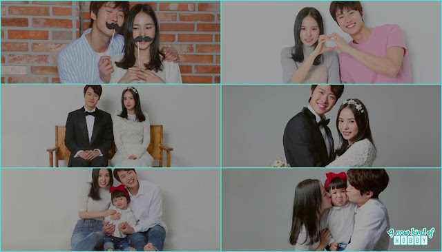ji young and byeok seokk wedding and daughter photoshoot -  Individualist Ms. Ji Young Korean Tv Movie 
