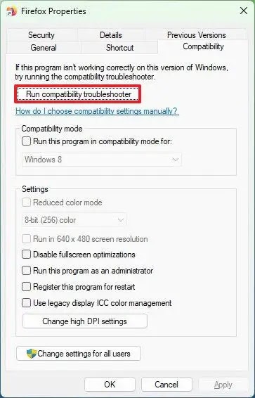 windows 11 run compatibiliy troubleshooter