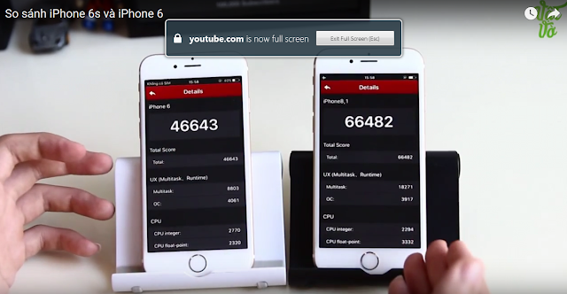 So sánh hiệu năng đa nhiệm iPhone 6 và iPhone 6s