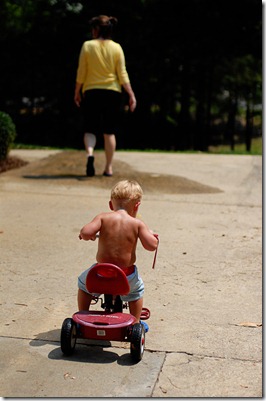 T following KK on tricycle