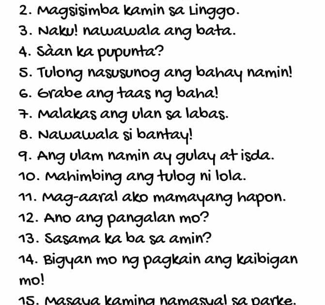 Halimbawa Ng Klaster Sa Pangungusap My Homeworks: HALIMBAWA NG PANGUNGUSAP