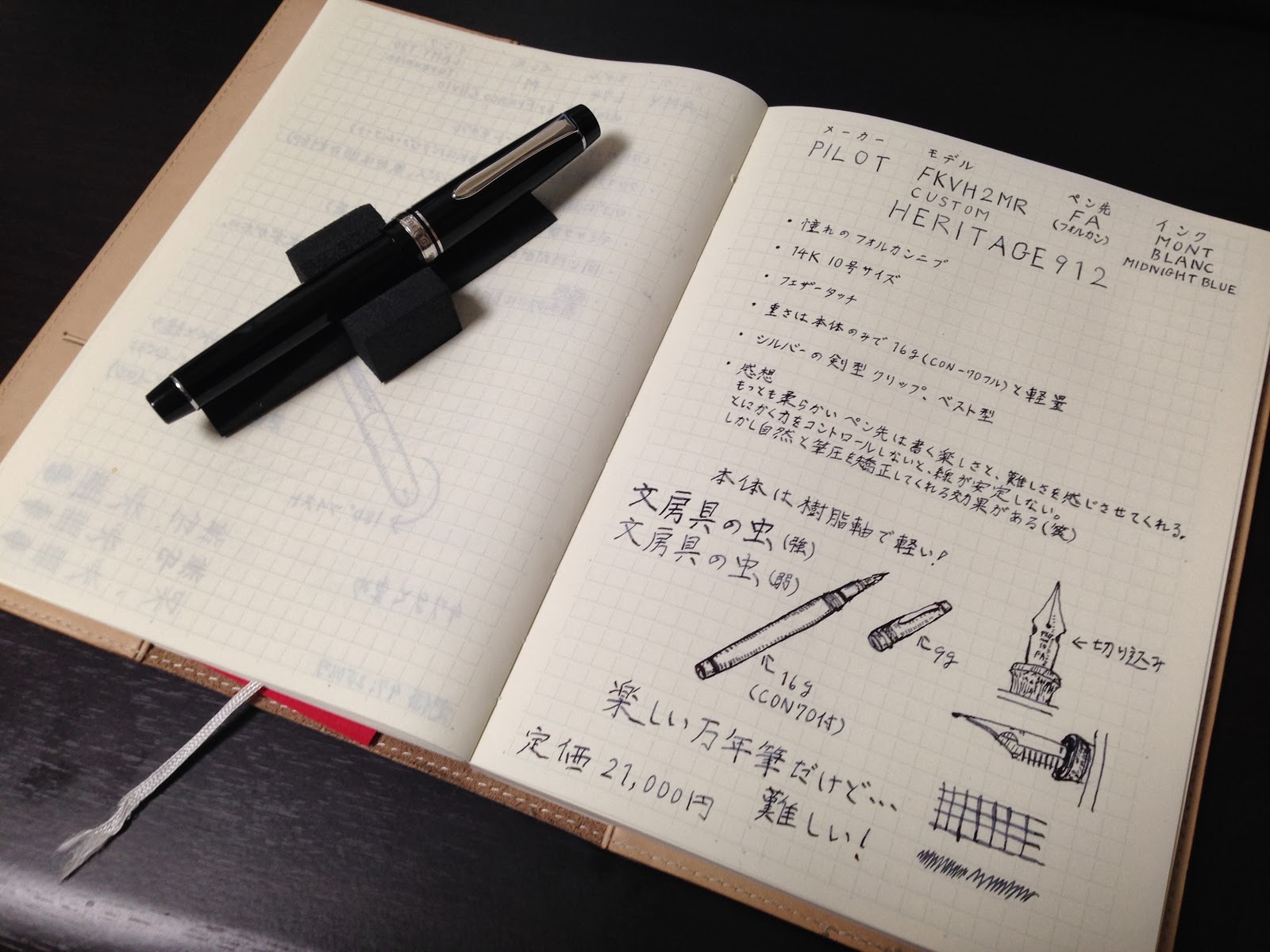 パイロット カスタムヘリテイジ912 万年筆 (PILOT CUSTOM