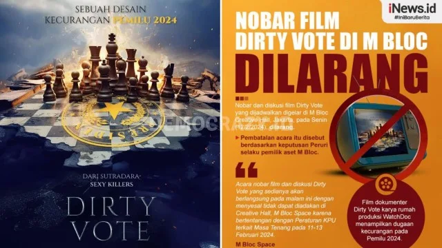 Izin Acara Nobar Film Dirty Vote di MBlock Space Mendadak Dicabut, PERURI Diam Seribu Bahasa