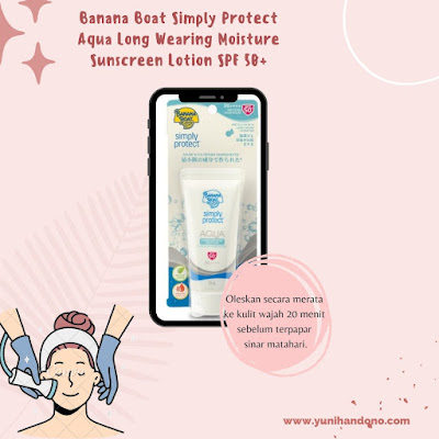 Banana Boat Simply Protect Aqua Long Wearing Moisture Sunscreen Lotion SPF 50+